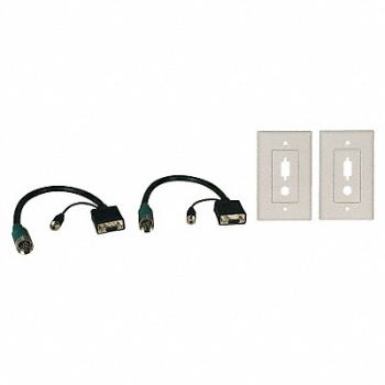 TRIPP LITE SVGA/3.5mm Connector Kit SVGA Wall Plate, 6HKN1