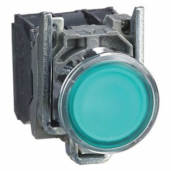SCHNEIDER ELECTRIC H6941 Illuminated Push Button 22mm Green, 6HL10