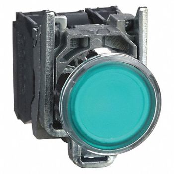 SCHNEIDER ELECTRIC H6941 Illuminated Push Button 22mm Green, 6HL11