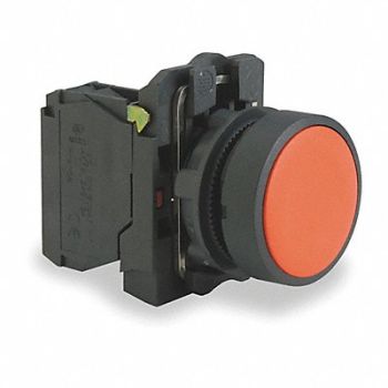 SCHNEIDER ELECTRIC H7076 Non-Illuminated Push Button Plastic Red, 6HL27