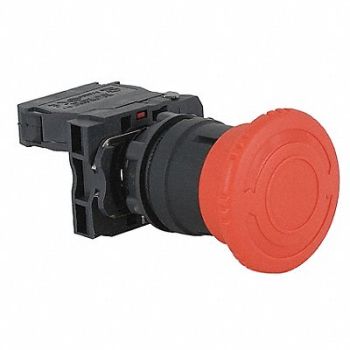 SCHNEIDER ELECTRIC Emergency Stop Push Button Plastic Red, 6HL63