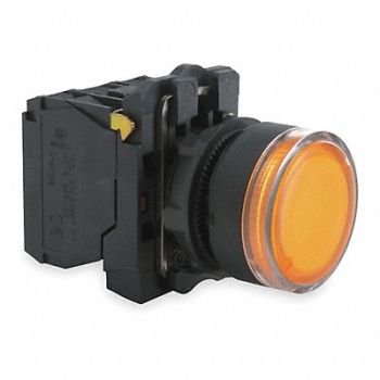 SCHNEIDER ELECTRIC Illuminated Push Button 22mm Orange, 6HM03