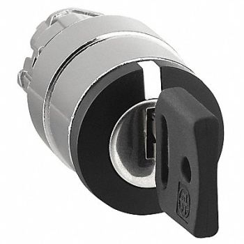 SCHNEIDER ELECTRIC Non-Illum Selector Swtch 22mm 3 Pos Keyd, 6HN55