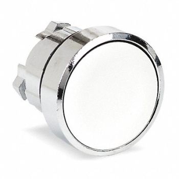 SCHNEIDER ELECTRIC H6990 Pushbutton 22mm WH Maintained Flush, 6HN58