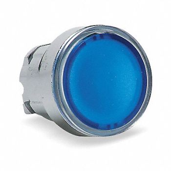 SCHNEIDER ELECTRIC Illum Push Button Operator 22mm Blue, 6HR64