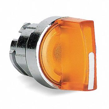 SCHNEIDER ELECTRIC Illum Selector Switch 3 Pos 22mm Yellow, 6HP15