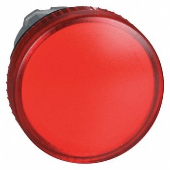 SCHNEIDER ELECTRIC Pilot Light Head Red 22mm Incandescent, 6HP78