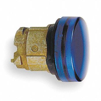 SCHNEIDER ELECTRIC Pilot Light Head Blue 22mm Incandescent, 6HP82