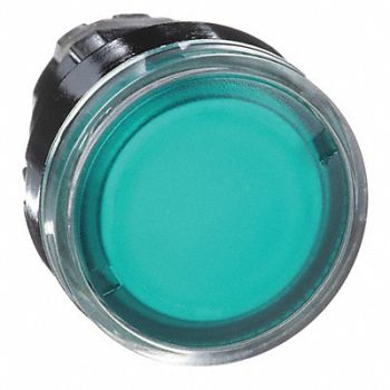 SCHNEIDER ELECTRIC Illum Push Button Operator 22mm Green, 6HR57