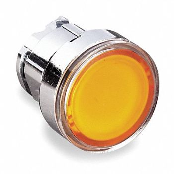 SCHNEIDER ELECTRIC Illum Push Button Operator 22mm Yellow, 6HR62