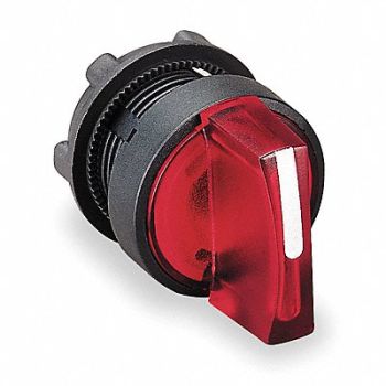 SCHNEIDER ELECTRIC Illum Selector Switch 3 Pos 22mm Red, 6HV41