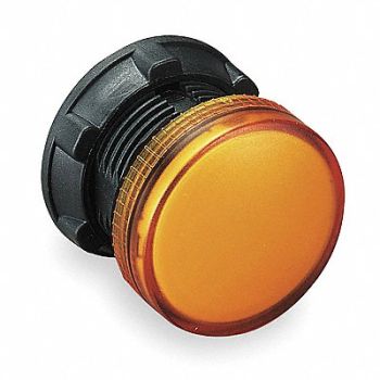 SCHNEIDER ELECTRIC Pilot Light Head Yellow 22mm Incan, 6HW20