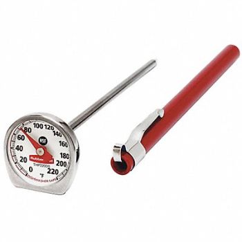 RUBBERMAID COMMERCIAL PRODUCTS Dial Pocket Thermometer 5 in L, 6HXE8