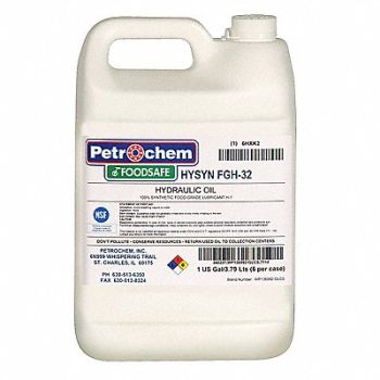 PETROCHEM Syn Hydraulic Oil Food Grade 1gal ISO 32, 6HXK2