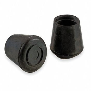 GRAINGER APPROVED Protective Leg Tips Slip-On Round PK24, 6J574