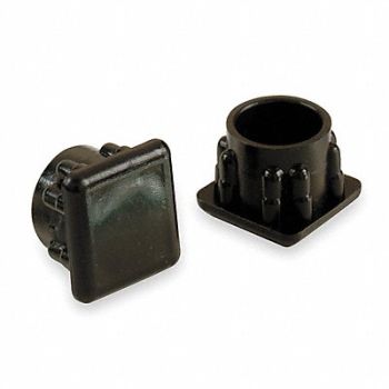 GRAINGER APPROVED Protective Leg Tips Slip-On Round PK24, 6J584