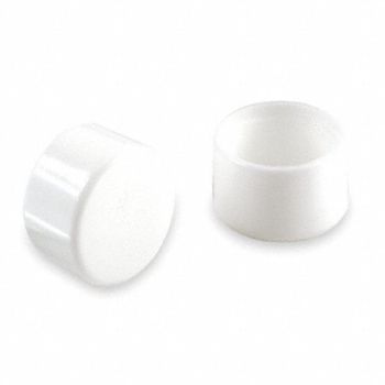 GRAINGER APPROVED Protective Leg Tips Slip-On Round PK24, 6J591