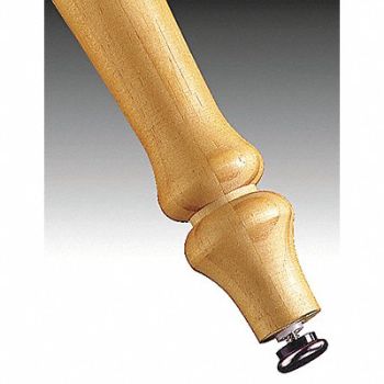 GRAINGER APPROVED Leveling Glides Screw-In Rd 1-1/4 PK24, 6J612