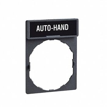 SCHNEIDER ELECTRIC Legend Plate Rectangular Auto-Hand, 6JC65