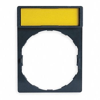 SCHNEIDER ELECTRIC Legend Plate Rectangular White or Yellow, 6JC72