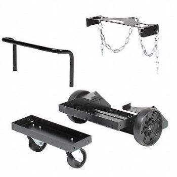 LINCOLN ELECTRIC Welder Undercarriage Steel 4 Wheels, 6JDR9