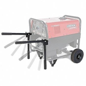 LINCOLN ELECTRIC Welder Undercarriage 1 Shelf Steel, 6JDU4