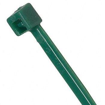 POWER FIRST Cable Tie 3.9 in Green PK100, 36J208