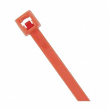 POWER FIRST Cable Tie 5.9 in Orange PK100, 36J212