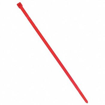 POWER FIRST Cable Tie 11.8 in Red PK100, 36J226