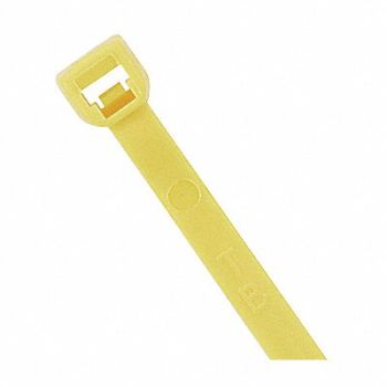 POWER FIRST Cable Tie 5.9 in Yellow PK100, 36J210