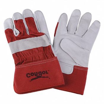 CONDOR D1577 Leather Gloves Red/White XL PR, 2MDE1