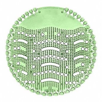 TOUGH GUY Urinal Screen Round Green 52 g PK10, 6JJZ5