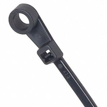 POWER FIRST Cable Tie Mountable 6.7 in Blck PK100, 36J189