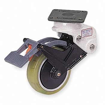 GRAINGER APPROVED Shock-Absorbing Plate Caster Swivel, 6JY69