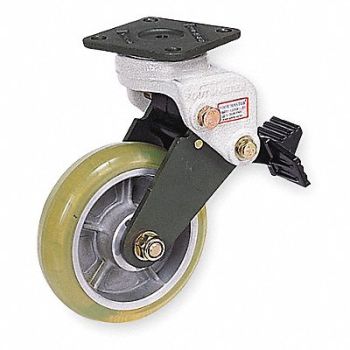 GRAINGER APPROVED Shock-Absorbing Plate Caster Swivel, 6JY75