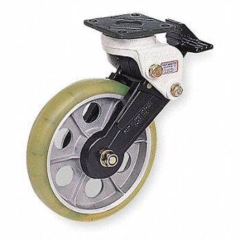 GRAINGER APPROVED Shock-Absorbing Plate Caster Swivel, 6JY83