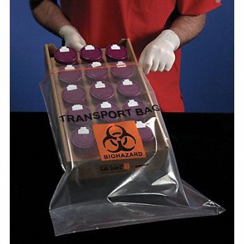 MINIGRIP LAB GUARD Transport Lab Bag 14x20 PK100, 6JYP3