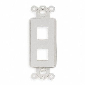 HUBBELL PREMISE WIRING Outlet Frame 2 Port 94V Rated Material, 6KB20