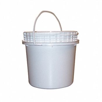 GRAINGER APPROVED Pail Polyethylene White Open Head, 6KDY9