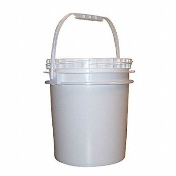 GRAINGER APPROVED Pail Polyethylene White Open Head, 6KDZ0