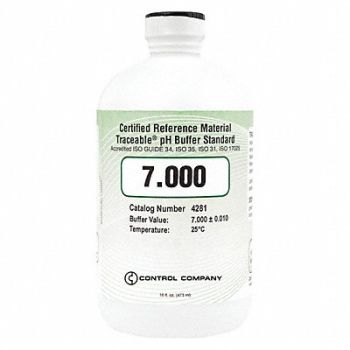 TRACEABLE pH Standard Cert. Ref Material CRM 7.000, 6KEC6