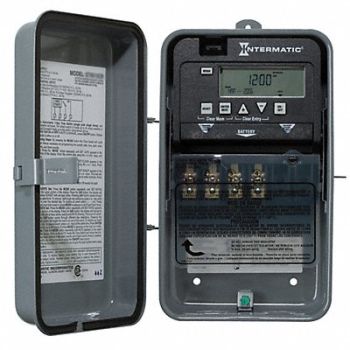 INTERMATIC Electronic Timer 24 hr SPST, 6KFF6