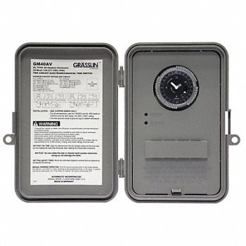 INTERMATIC Electromechanical Timer 24Hr 3R 40A, 6KFG3