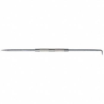 MOODY TOOL Machinist Scriber Steel Straight/90 Deg, 6KHJ6