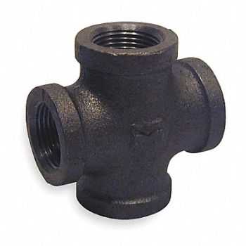 GRAINGER APPROVED Cross Malleable Iron 2 Pipe Size FNPT, 6KJ39