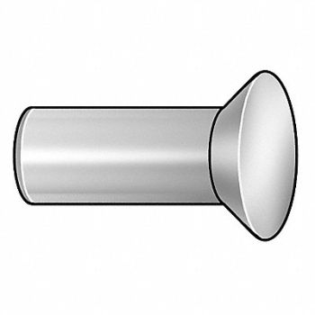 GRAINGER APPROVED Rivet 3/16 In Dia 3/4 In L PK50, 6LA96