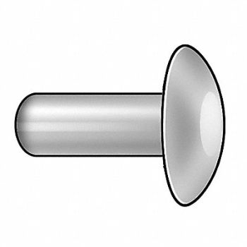 GRAINGER APPROVED Rivet Brazier 1/4 Dia 1 1/4 L PK50, 6LB50
