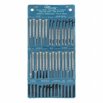 MOODY TOOL Precision Screwdriver Set NmPcs55, 6LER6
