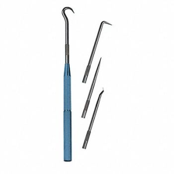 MOODY TOOL Scriber/Pick Set 5Pc, 6LET2