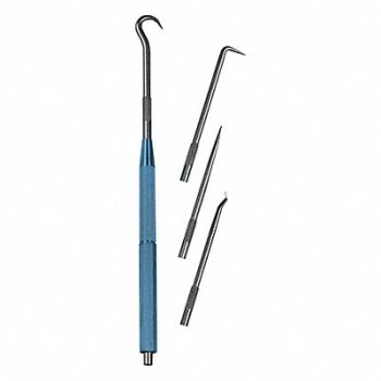 MOODY TOOL Scriber/Pick Set Magnetic Handle 5Pc, 6LET3